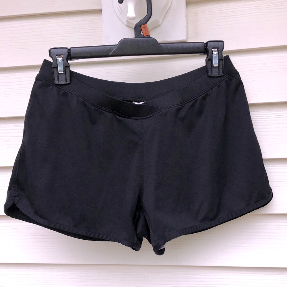 Women's Black Athletic Shorts with Comfort Stretch